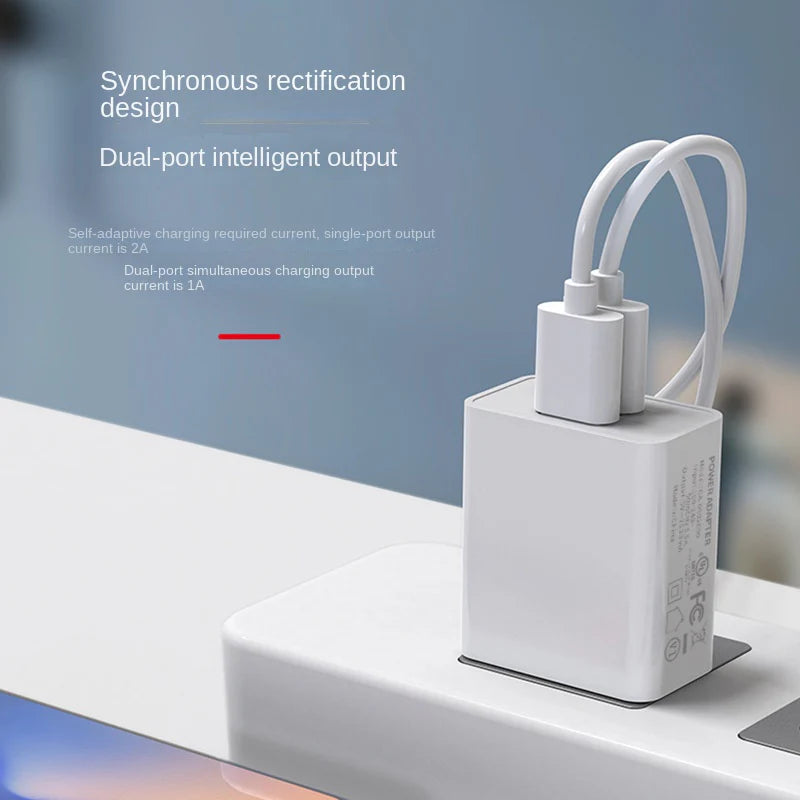 USB-LADENETZTEIL MIT DUAL-PORT 