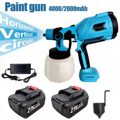 High-pressure Cordless Paint Sprayer with 2 Batteries